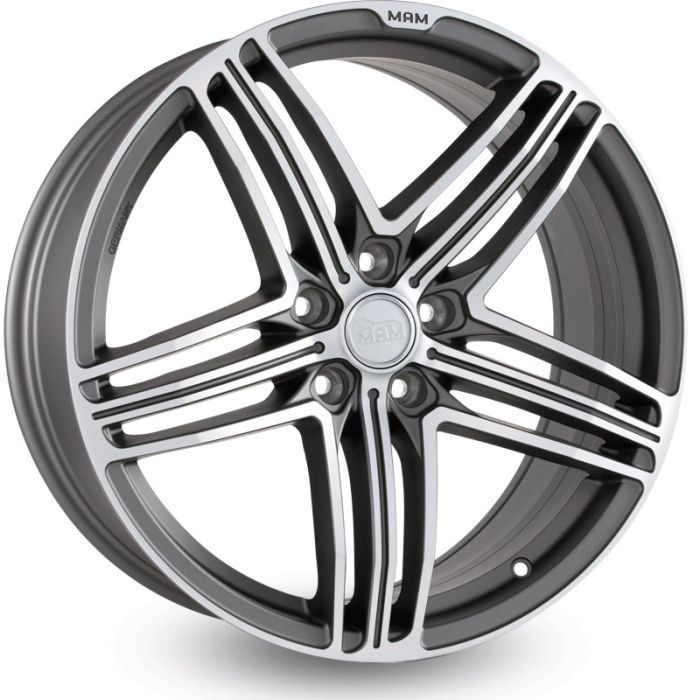 8X18 5X120 ET35 72.6 - MAM 11 HYPER GREY/POLISH Nº1184 L-151 orecada
