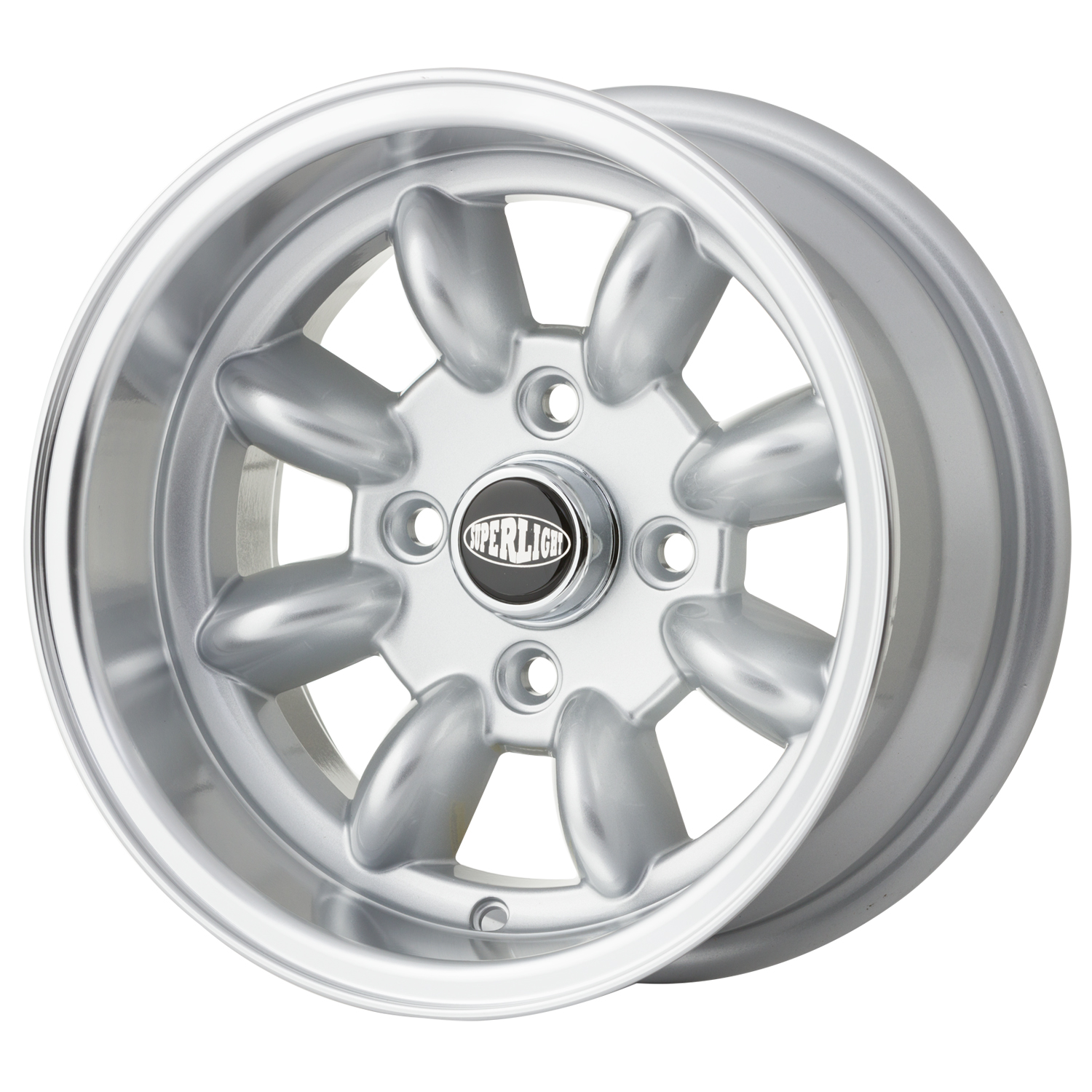 7X13 4X98 ET-7 58.1 - JBW SUPERLIGHT SILVER MACHINED Nº4005 orecada