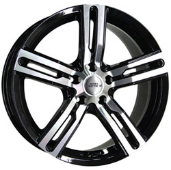 6.5X16 5X108 ET35 65.1 - IA KARGIN NEGRA/PULIDA Nº2466 orecada