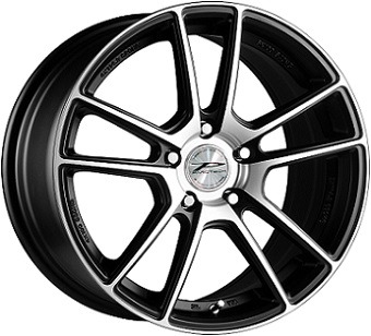 7X16 4X108 ET25 73.1 - PAROTECH RAFAL NEGRA Y PLATA Nº6672 orecada