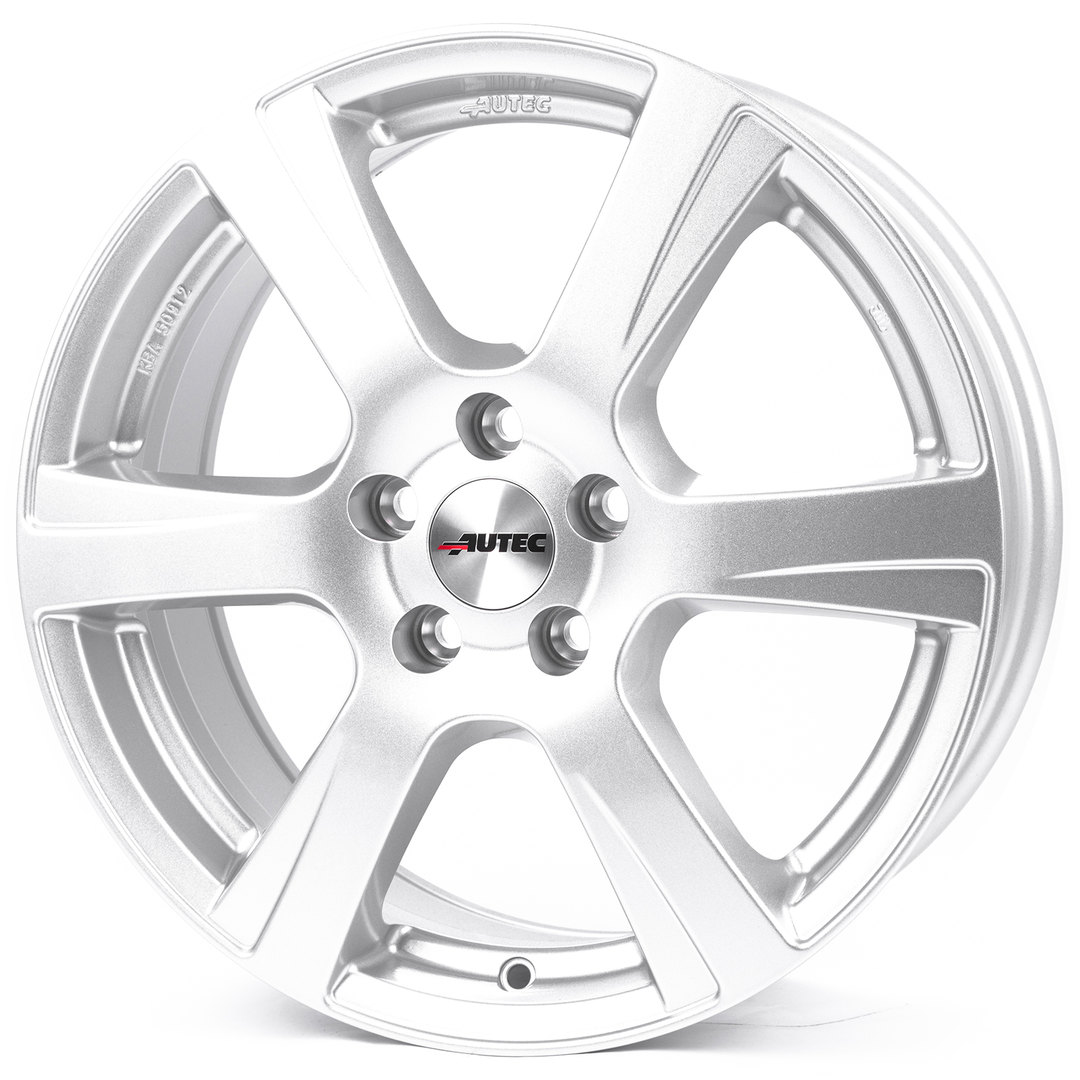6.5X16 5X105 ET38 56.6 - AUTEC POLARIC PLATA Nº6169 orecada