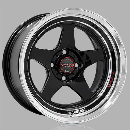 9X17 5X100/112 ET35 73.1 - LENSO PROJECT-D NEGRO/PULID Nº957 orecada
