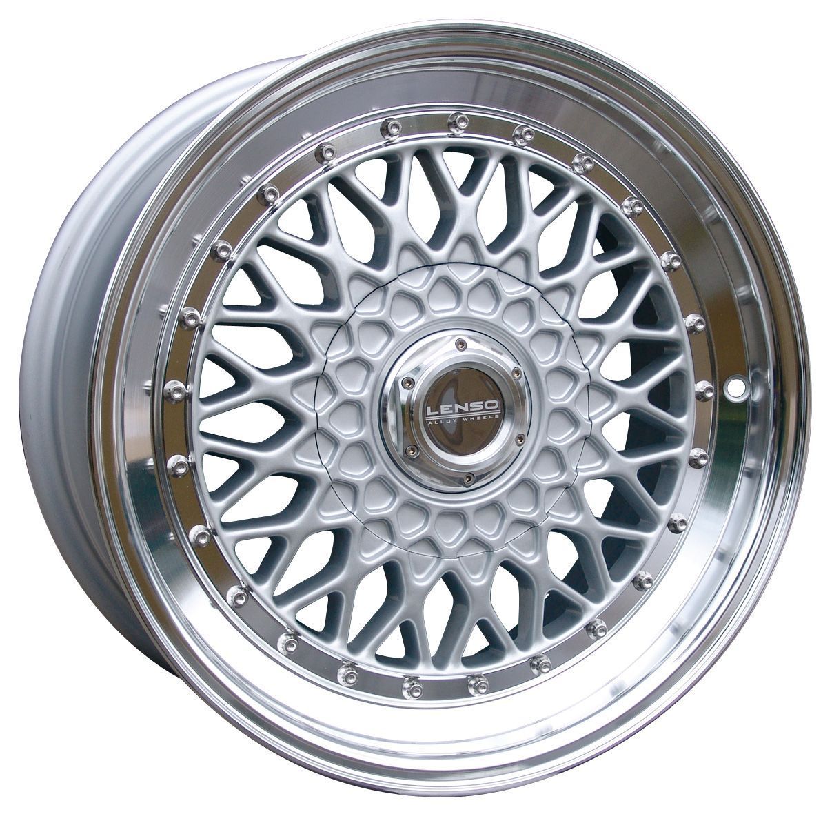 7.5X17 5X112 ET20 73.1 - LENSO BSX PLATA ARO PUL Nº1508 L-4 orecada