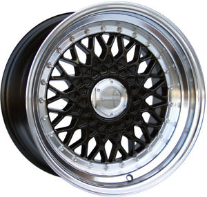 8.5X17 4x100 ET30 73.1 - LENSO BSX NEGRA Nº2631 orecada
