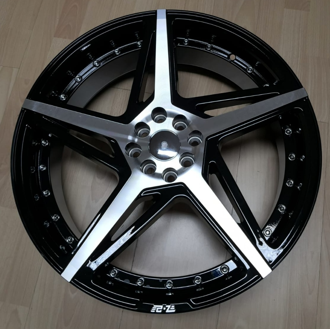 7.5X20 4X100/114.3 ET38 73.1 - ORC 08M BLACK MACHINE Nº1984 orecada