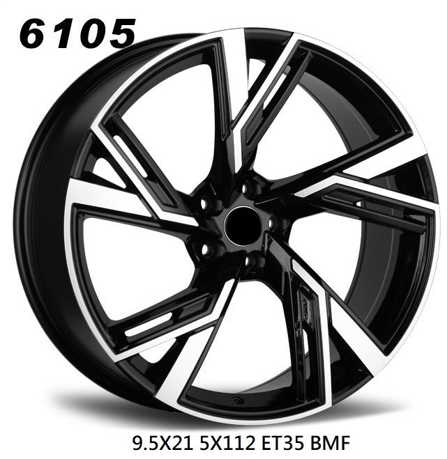 9.5X21 5X112 ET35 66.4 - ORC 6105 BLACK MACHINED FACE Nº6451 orecada