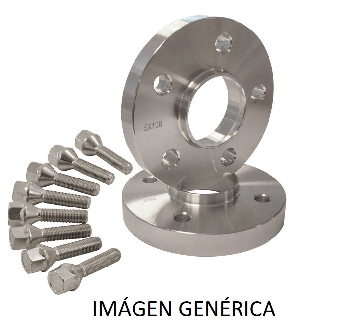 KIT SEPARADOR REF.116 15MM 5X100 D/C D/F BUJE 57.1 NEGRO orecada